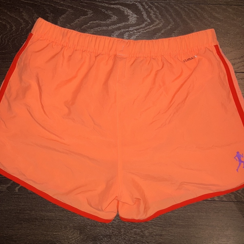 Adidas neon orange shorts​ - Picture 2 of 4